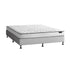 Oikiture Bed Frame Double Size Upholstered with Mattress Beige-Bed Frame-PEROZ Accessories
