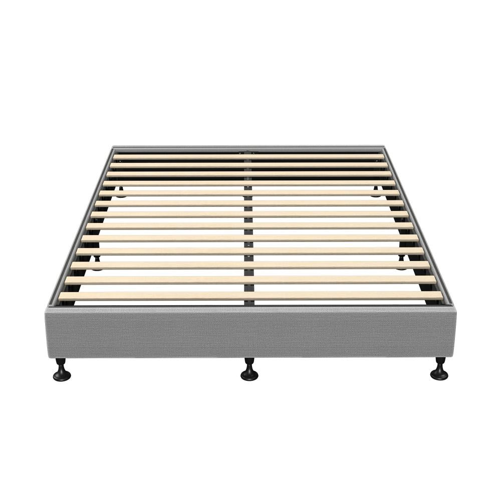 Oikiture Bed Frame Queen Size Bed Base Platform Grey-Bed Frames-PEROZ Accessories