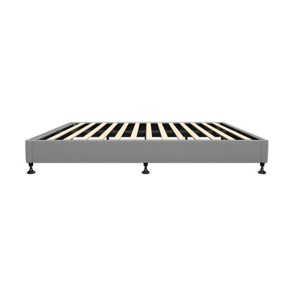 Oikiture Bed Frame Queen Size Bed Base Platform Grey-Bed Frames-PEROZ Accessories