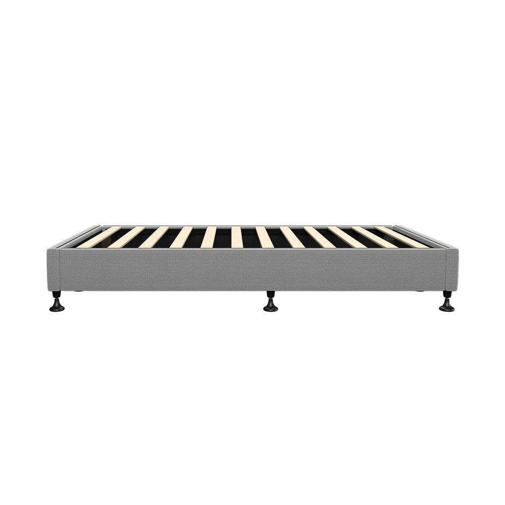 Oikiture Bed Frame Single Size Bed Base Platform Grey-Bed Frames-PEROZ Accessories