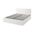 Oikiture Bed Frame Double Size Gas Lift Base PU Leather ZOE-Bed Frame-PEROZ Accessories