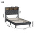 Oikiture Bed Frame with LED Storage Bedhead King Single Size NOVI-Bed Frame-PEROZ Accessories