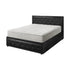 Oikiture Bed Frame with Mattress Queen Size Gas Lift Black Leather-Bed Frame-PEROZ Accessories