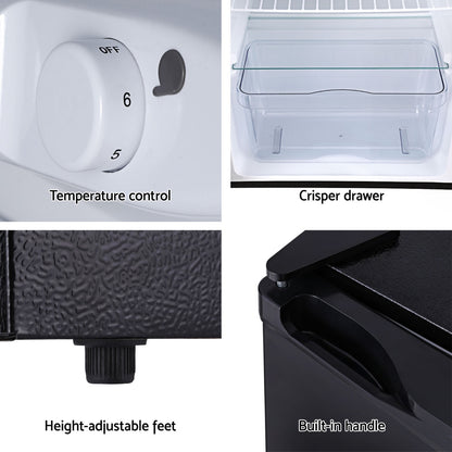 Devanti 110L Bar Fridge Black-Appliances &gt; Fridges-PEROZ Accessories