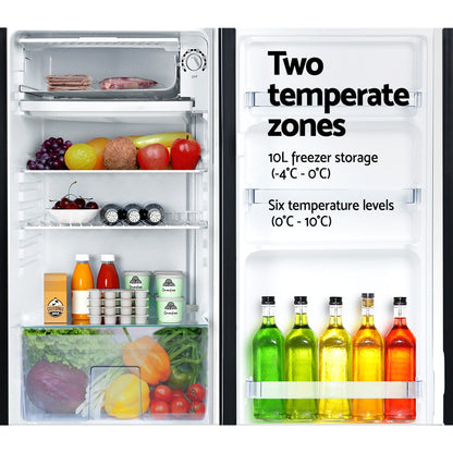 Devanti 95L Bar Fridge Black-Appliances &gt; Kitchen Appliances-PEROZ Accessories