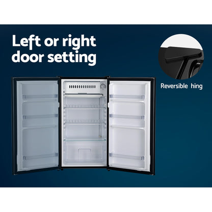 Devanti 95L Bar Fridge Black-Appliances &gt; Kitchen Appliances-PEROZ Accessories