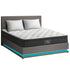Oikiture Bed Frame with Mattress Double Size LED Gas Lift Grey LAYZ-Bed Frame-PEROZ Accessories
