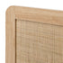 Oikiture Bed Frame King Size Wooden Bed Frame Rattan Headboard-Bed Frames-PEROZ Accessories