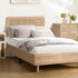 Oikiture Bed Frame King Single Size Wooden Bed Frame Rattan Headboard-Bed Frames-PEROZ Accessories