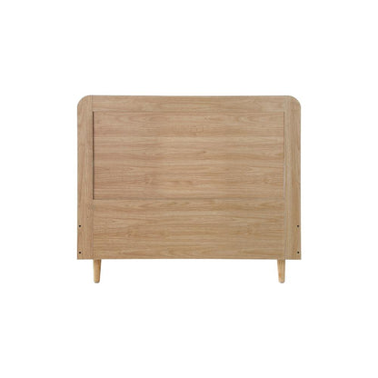 Oikiture Bed Frame King Single Size Wooden Bed Frame Rattan Headboard-Bed Frames-PEROZ Accessories