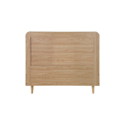 Oikiture Bed Frame King Single Size Wooden Bed Frame Rattan Headboard-Bed Frames-PEROZ Accessories