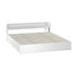 Oikiture Bed Frame King Size with 2 Drawers Charging Ports White-Bed Frame-PEROZ Accessories