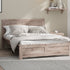 Oikiture Wooden Bed Frame Double Size Contemporary Light Oak-Wooden Bed Frame-PEROZ Accessories