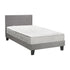 Oikiture Bed Frame Single Size Wooden Platform Beds with Mattress Grey-Bed Frame-PEROZ Accessories