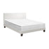 Oikiture Bed Frame Double Size Wooden Beds with Mattress White-Bed Frame-PEROZ Accessories