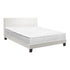 Oikiture Bed Frame King Size Wooden Platform Beds with Mattress White-Bed Frame-PEROZ Accessories