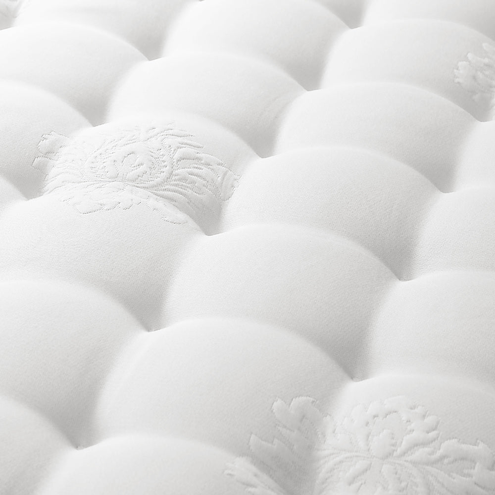 Oikiture Bed Frame Single Size Wooden Beds with Mattress White-Bed Frame-PEROZ Accessories