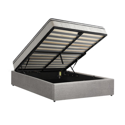 Oikiture Bed Frame Double Size Storage Platform with Mattress-Bed Frame-PEROZ Accessories