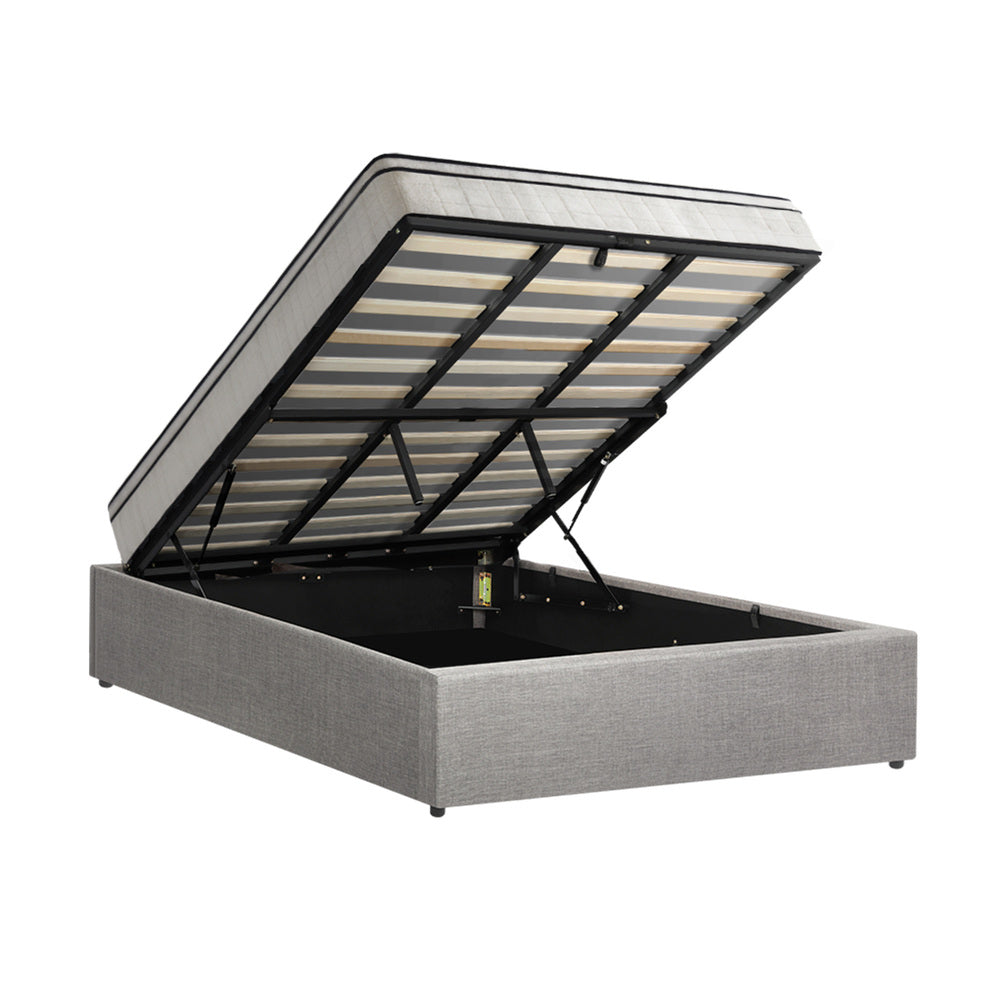 Oikiture Bed Frame King Size Storage Platform with Mattress-Bed Frame-PEROZ Accessories