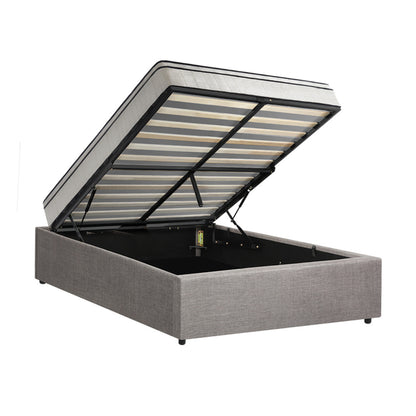 Oikiture Bed Frame King Single Size Storage Platform with Mattress-Bed Frame-PEROZ Accessories