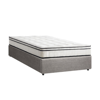 Oikiture Bed Frame King Single Size Storage Platform with Mattress-Bed Frame-PEROZ Accessories