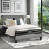 Oikiture Bed Frame with King Single Size Mattress Set Grey Fabric-Bed Frame-PEROZ Accessories