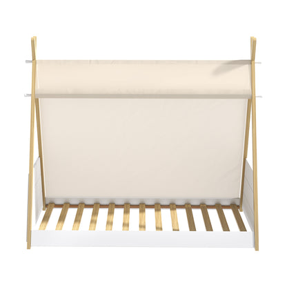 Oikiture Kids Bed Frame Single Size Bed Wooden Timber Mattress Platfrom-Wooden Bed Frames-PEROZ Accessories