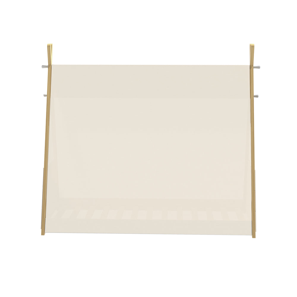 Oikiture Kids Bed Frame Single Size Bed Wooden Timber Mattress Platfrom-Wooden Bed Frames-PEROZ Accessories