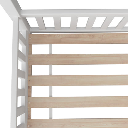 Oikiture Bed Frame Kids Wooden Single Timber House Frame Mattress Base Platform-Bed Frames-PEROZ Accessories