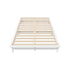 Oikiture Double Wooden Bed Frame Solid Pine Timber White-Wooden Bed Frames-PEROZ Accessories