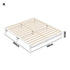 Oikiture Wooden Bed Frame King Size Solid Pine Wood White-Wooden Bed Frames-PEROZ Accessories