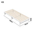 Oikiture Wooden Bed Frame Pine Timber King Single Size White-Wooden Bed Frames-PEROZ Accessories