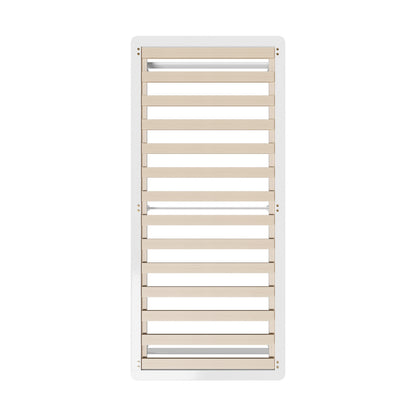 Oikiture Wooden Bed Frame Single Size Solid Pine Timber White-Wooden Bed Frame-PEROZ Accessories