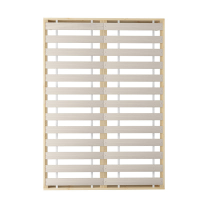 Oikiture Bed Frame Double Size Wooden Pine Timber Bedroom Furniture-Wooden Bed Frames-PEROZ Accessories