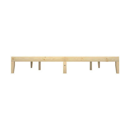 Oikiture Bed Frame King Size Pine Wood Bed Base-Wooden Bed Frames-PEROZ Accessories