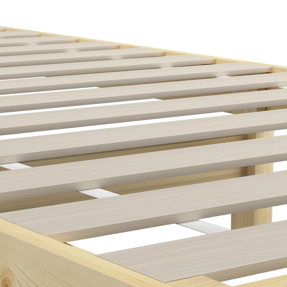 Oikiture Bed Frame Single Size Pine Wood Bed Base-Wooden Bed Frames-PEROZ Accessories
