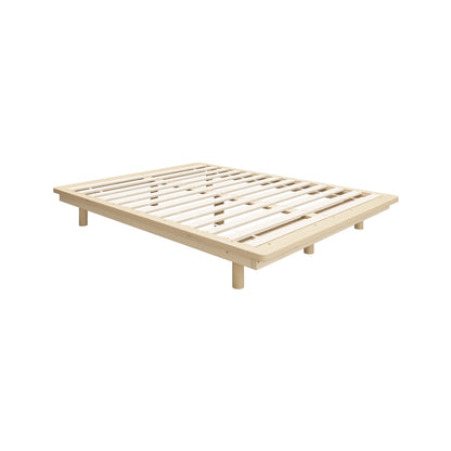 Oikiture Bed Frame Double Size Wooden Bed Base Timber Platform-Wooden Bed Frames-PEROZ Accessories