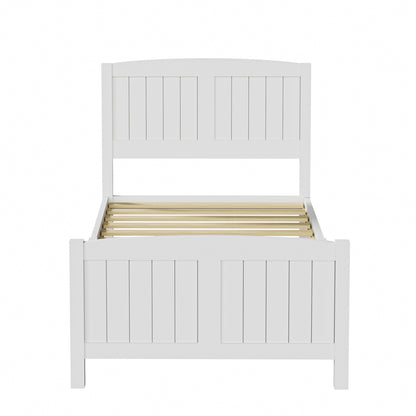 Oikiture Bed Frame Singe Size Timber Platform White-Wooden Bed Frame-PEROZ Accessories