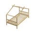 Oikiture Bed Frame Wooden Kids Single Timber House Beds-Wooden Bed Frames-PEROZ Accessories