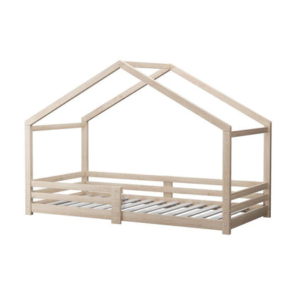 Oikiture Bed Frame Wooden Single Size Timber House Frame-Wooden Bed Frame-PEROZ Accessories