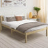 Oikiture Wooden Bed Frame Mattress Base Slat Support Platform Bed Queen Size-Wooden Bed Framess-PEROZ Accessories