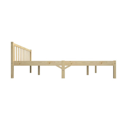 Oikiture Wooden Bed Frame Mattress Base Slat Support Platform Bed Queen Size-Wooden Bed Framess-PEROZ Accessories