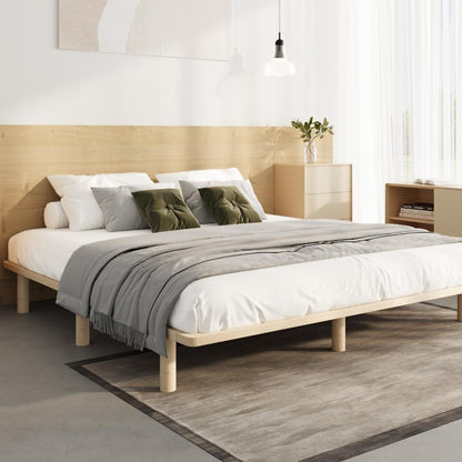 Oikiture Bed Frame King Size Wooden Bed Base-Wooden Bed Frames-PEROZ Accessories