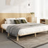 Oikiture Bed Frame King Size Wooden Bed Base-Wooden Bed Frames-PEROZ Accessories
