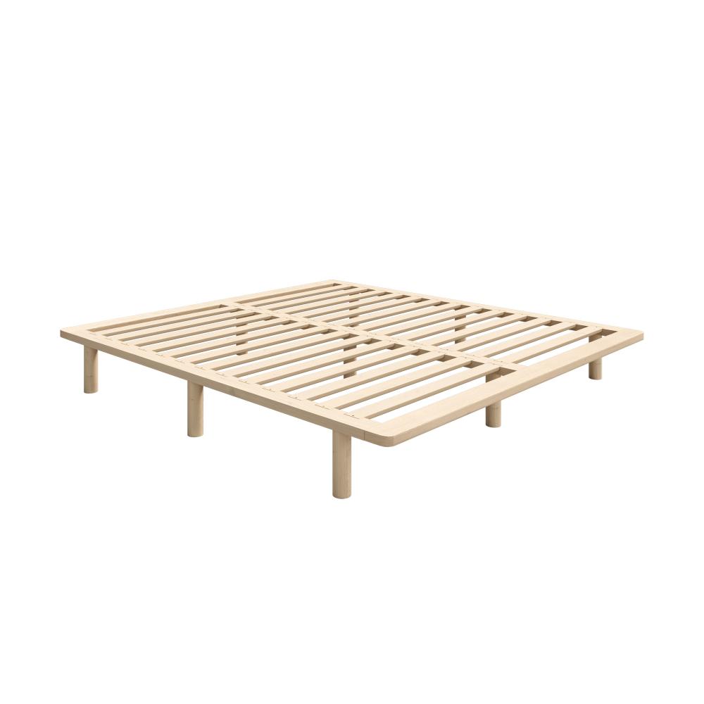 Oikiture Bed Frame King Size Wooden Bed Base-Wooden Bed Frames-PEROZ Accessories