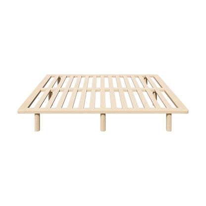 Oikiture Bed Frame Queen Size Wooden Bed Base-Wooden Bed Frames-PEROZ Accessories