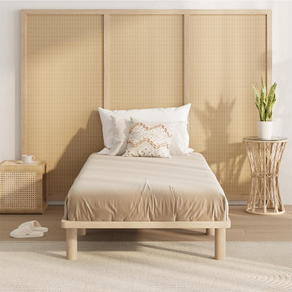 Oikiture Bed Frame Single Size Wooden Bed Base-Wooden Bed Frames-PEROZ Accessories