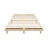 Oikiture Bed Frame Double Size Bed Base Solid Wood Slats-Wooden Bed Frames-PEROZ Accessories