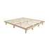 Oikiture Bed Frame King Size Bed Base Solid Wood Slats-Wooden Bed Frames-PEROZ Accessories