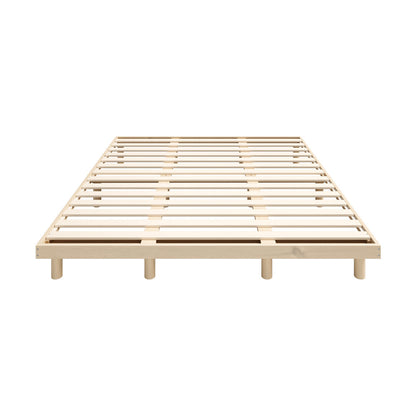 Oikiture Bed Frame King Size Bed Base Solid Wood Slats-Wooden Bed Frames-PEROZ Accessories